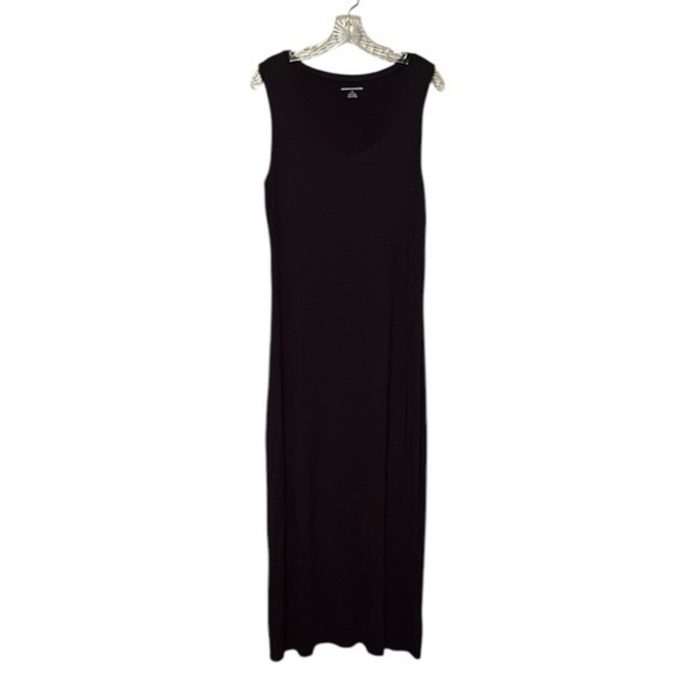 Amazon Essentials Long Black Maxi Dress Plain Sleeveless women’s size large